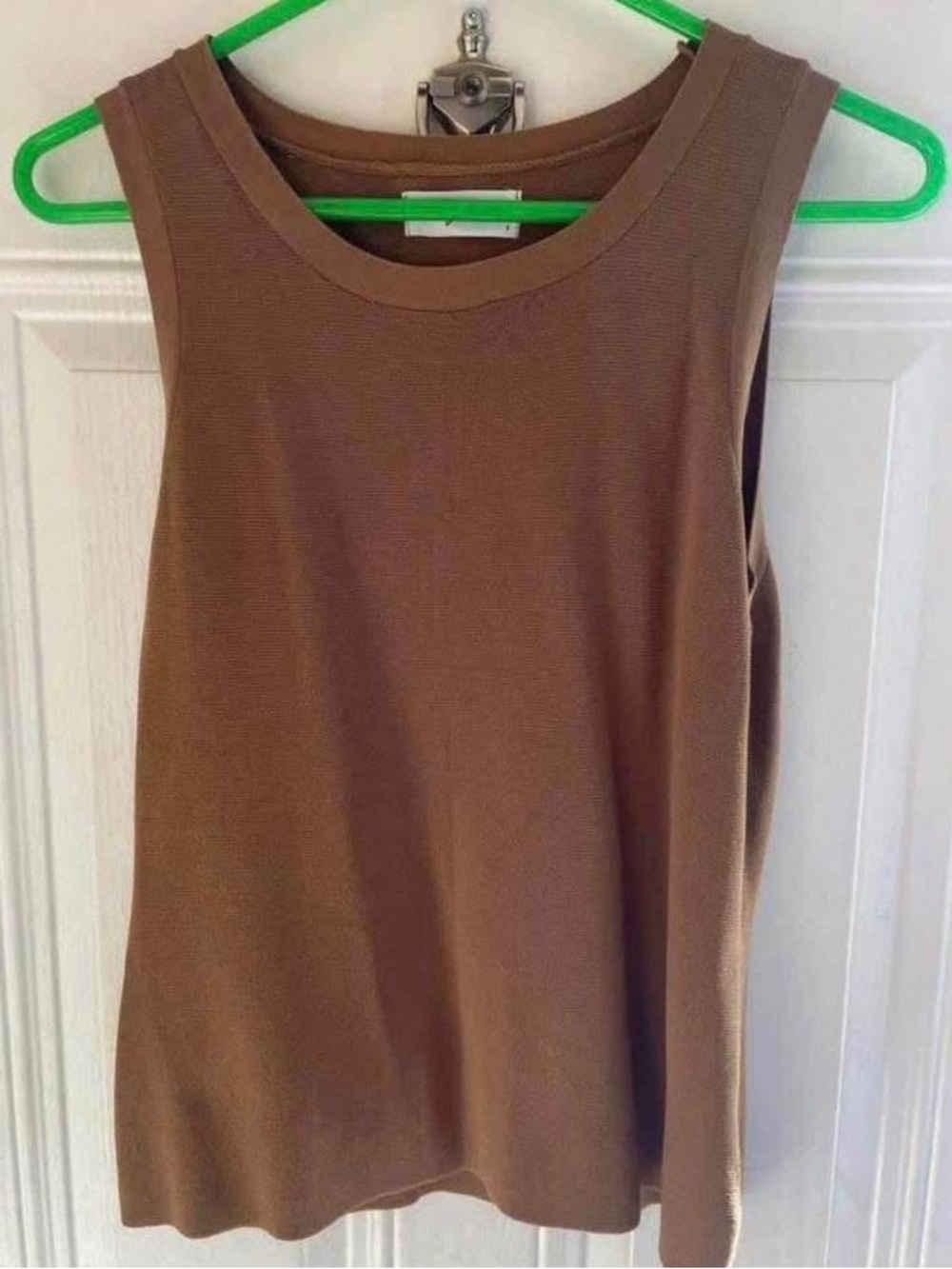 Carly Jean Los Angeles Brown sweater like tank
